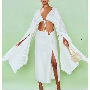 cult Gaia ADRIEL TOP - OFF WHITE Sz L